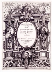 Titelsida till Moffeti Theatrum Insectorum, slutet av 1590-talet